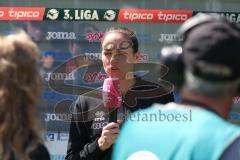 3. Liga - Saison 2025/26 - TSG Hoffenheim II - FC Ingolstadt 04  - Cheftrainerin Sabrina Wittmann (FCI)  im Interview mit Magenta Sport -  - XXXXX - Foto: Meyer Jürgen