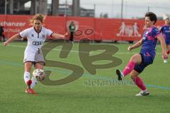 2. Bundesliga Frauen - Saison 2025/26 - FC Ingolstadt 04 Frauen - FSV Mainz - Leonie Haberäcker (Nr.27 - FC Ingolstadt Frauen I) - Junold Emma blau Mainz - Foto: Meyer Jürgen