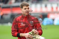 3. Liga; FC Ingolstadt 04 - TSV Havelse; vor dem Spiel Torwart David Klein (47, FCI)