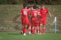 Kreisliga - Saison 2026/27 - SV Zuchering - VFB Eichstätt II - Der 1:1 Ausgleichstreffer durch Vincent Halbritter rot Zuchering - XXXXX - Foto: Meyer Jürgen