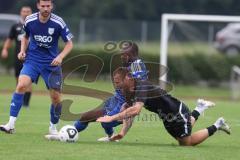 Bezirksliga - Saison 2024/25- TSV Gaimersheim - SV Untermenzing - Thomas Schreiner (Nr.27 - TSV Gaimersheim) - Abdou Tchagodomou blau Untermenzing - Foto: Meyer Jürgen