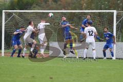 Bezirksliga - Saison 2024/25- TSV Gaimersheim - ASV Dachau - Quendrin Hoti beim Kopfball  - Korbinian Dietrich Torwart Dachau - Foto: Meyer Jürgen