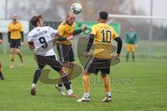 Kreisliga - Saison 2024/25- TSV Lichtenau - FC Mindelstetten - Steven Spieß gelb Lichtenau - Christoph Riegler weiss Mindelstetten - Foto: Meyer Jürgen