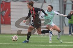 2. Bundesliga Frauen - Saison 2025/26 - FC Ingolstadt 04 Frauen - FFC Turbine Potsdam - Stefanie Reischmann (Nr.24 - FC Ingolstadt Frauen I) - Schmid Eva weiss Potsdam - Foto: Meyer Jürgen