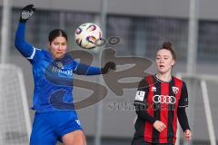 ***2. Bundesliga Frauen - Saison 2025/26 - FC Ingolstadt 04 Frauen - SV Meppen - Lea Wolski (Nr.5 - FC Ingolstadt Frauen I) - Blaschka Anouk blau Meppen - Foto: Meyer Jürgen