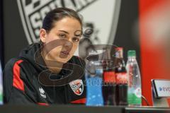 3. Liga; FC Ingolstadt 04 - Erzgebirge Aue; Interview Pressekonferenz Cheftrainerin Sabrina Wittmann (FCI)