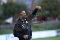 Landesliga - Saison 2024/25 - SV Manching - FSV Pfaffenhofen - Trainer Serkan Demir (SV Manching) - XXXXX - Foto: Meyer Jürgen