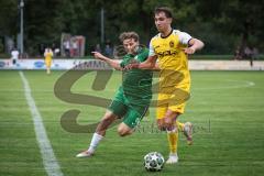 Landesliga - Saison 2026/27 - SV Manching - TSV Gersthofen - Sebastian  Graßl (Nr.10 - SV Manching) - Vogel Christian gelb Gersthofen - Foto: Meyer Jürgen