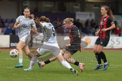 2. Frauen Bundesliga - Saison 2025/26- FC Ingolstadt 04 - VFL Wolfsburg - Nina Penzkofer (Nr.29 - FC Ingolstadt Frauen I) - Maria Agathe Jonietz weiss Wolfsburg - Foto: Meyer Jürgen