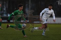 Bezirksliga - Saison 2025/26 - FC Gerolfing - DJK München - Ahmet Altay (Nr.25 - FC Gerolfing) - Mustafa Yemin weiss München - Foto: Meyer Jürgen