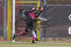 AUDI Amateuercup - Saison 2024/25 - TSV Etting - TSV Reichertshofen - Matheus Paixao de Jesus schwart Etting - Tobias Keil Torwart Reichertshofen - Foto: Meyer Jürgen