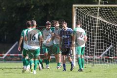 Kreisklasse - Saison 2025/26- SV Haunwöhr - FC Geisenfeld  - Der 0:1 Führungstreffer durch Furkan Bayraktar grün Geisenfeld - jubel -  - XXXXX - Foto: Meyer Jürgen