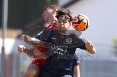 A - Junioren Bundesliga -  Saison 2023/2024 - FC Ingolstadt 04 - FSV Mainz 05 - Ognjen Draculic rot FCI - Jordan Sampaio Mainz - Foto: Meyer Jürgen