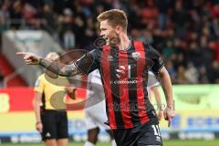 3. Liga; FC Ingolstadt 04 - VfL Osnabrück; Tor Jubel Treffer Sebastian Grönning (11, FCI)