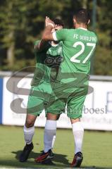 Kreisliga - Saison 2023/2024 - FC Gerolfing - Türk SV Ingolstadt - Der 1:0 Führungstreffer durch Altan Calim grün Gerolfing - jubel - Foto: Meyer Jürgen