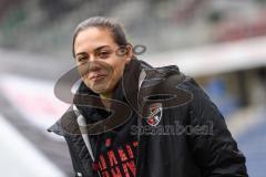 3. Liga; Hannover 96 II - FC Ingolstadt 04; vor dem Spiel Cheftrainerin Sabrina Wittmann (FCI)