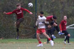 Bezirksliga - Saison 2024/25 - FC Fatih Ingolstadt - SpVgg Kammerberg - Lukas Fladung links rot Kammerberg - Akif Abasikeles (Nr.20 - FC Fatih) - Mario Dipalo rot rechts Kammerberg - Foto: Meyer Jürgen