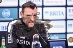 3. Liga; SV Wehen Wiesbaden - FC Ingolstadt 04; Pressekonferenz Interview Cheftrainer Nils Döring (SVWW)