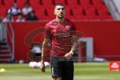 2.BL; FC Ingolstadt 04 - 1. FC Heidenheim; Warmup Nassim Boujellab (8, FCI)