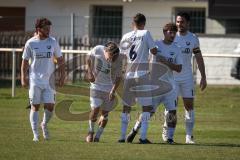Kreisliga - Saison 2026/27 - TSV Großmehring - SV Kasing - Der 1:0 Führungstreffer durch Sebastian Eisenberger weiss Großmehring - jubel  - Foto: Meyer Jürgen