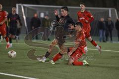 *** Bayernliga Nord - Saison 2025/26 - FC Ingolstadt 04 II - ASV Neumarkt - Emre Gül (Nr.7 - FC Ingolstadt II) mit dem 1:0 Führungstreffer - jubel - Florian Hausner rot Neumarkt - Foto: Meyer Jürgen