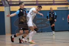 Futsal - Saison 2024/25- MTV Ingolstadt - 1860 München - Mykola Bilotserkivets weiss MTV - David Mitrovic schwarz München - Foto: Meyer Jürgen