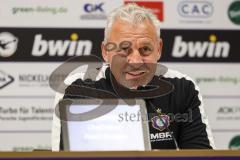 3. Liga; Erzgebirge Aue - FC Ingolstadt 04; Pressekonferenz Cheftrainer Pavel Dotchev (Aue)