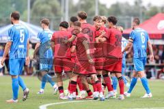 3. Liga; Testspiel; FC Ingolstadt 04 - 1. FC Heidenheim; Tor Jubel Treffer 2:3 Emre Gül (5, FCI) Julian Kügel (29, FCI) Gustav Christensen (24, FCI) Kilian Michelbach (46, FCI) Jasper Maljojoki (23, FCI)