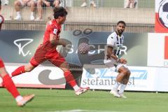 Toto Pokal; FC Memmingen - FC Ingolstadt 04, 2. Runde; Keanan Bennetts (18 FCI) Flanke