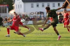 Toto - Pokal - Saison 2024/25 - TSV Lohr - FC Ingolstadt 04 - Özden Mustafa (Nr.-21 - FCI) schießt ein Tor - jubel - - XXXXX - Foto: Meyer Jürgen