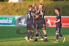 Kreisliga - Saison 2025/26- SV Zuchering - TV Münchsmünster - Der 0:1 Führungstreffer per Strafstoss durch Maximilian Anthofer blau MÜ-Münster  - jubel -  - XXXXX - Foto: Meyer Jürgen