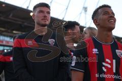 3. Liga - Saison 2024/25 - FC Ingolstadt 04 - SV Wehen Wiesbaden - Das Spiel ist aus - Banner - Choreo - Foto: Meyer Jürgen