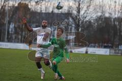 Bezirksliga - Saison 2025/26 - FC Gerolfing - DJK München - Ahmet Altay (Nr.25 - FC Gerolfing) - Dennis Appiiah weiss München - Foto: Meyer Jürgen