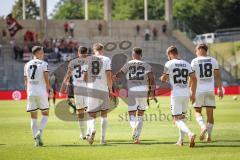 3. Liga; 1. FC Saarbrücken - FC Ingolstadt 04 - Tor Jubel Treffer Marcel Costly (22, FCI) Dennis Borkowski (7, FCI) Lukas Fröde (34, FCI) Benjamin Kanuric (8, FCI) David Kopacz (29, FCI) Niclas Dühring (18, FCI)