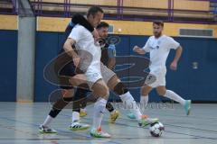 Futsal - Saison 2024/25- MTV Ingolstadt - 1860 München - Mykola Bilotserkivets weiss MTV - Renato Cilic schwarz München - Foto: Meyer Jürgen