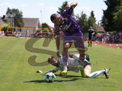 Testspiel - Saison 2026/27 - VFB Eichstätt - FC Ingolstadt 04 - Bastian Bösl (Nr.5 - VFB Eichstätt) - Ognjen Drakulic (Nr.30 - FCI) - Foto: Meyer Jürgen