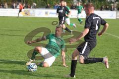 Bezirksliga - Saison 2024/25 - FC Gerolfing - TSV Gaimersheim - Quendrim Hoti schwarz Gaimersheim - Stefan Hoffmann (Nr.8 - FC Gerolfing) - Foto: Meyer Jürgen