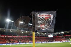 3. Liga; FC Ingolstadt 04 - Erzgebirge Aue; Fahne Ecke Schanzer