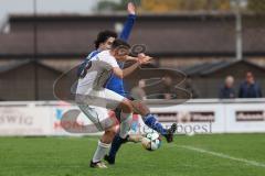 Bezirksliga - Saison 2024/25- TSV Gaimersheim - ASV Dachau - Michael Graßl (Nr.18 - TSV Gaimersheim) - Leonardo Di Pasquale blau Dachau - XXXXX - Foto: Meyer Jürgen