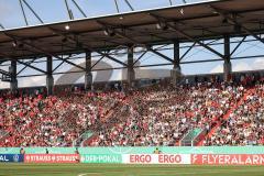 DFB-Pokal; FC Ingolstadt 04 - 1. FC Kaiserslautern; volles Stadion Audi Sportpark