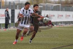Bayernliga Nord - Saison 2026/27 - FC Ingolstadt 04 II - SV Fortuna Regensburg - Niklas Sommer weiss FCI - Marcel Onwudiwe dunkel Regensburg -  Foto: Meyer Jürgen