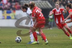 DFB -Pokal Frauen - Saison 2025/26 - FC Ingolstadt 04 Frauen - FC Bayern München - Stefanie Reischmann (Nr.24 - FC Ingolstadt Frauen I)  - Stanway Georgia  rot Bayern - Foto: Meyer Jürgen