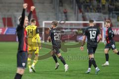 3. Liga; FC Ingolstadt 04 - Borussia Dortmund II; Tor Jubel Treffer Yannick Deichmann (20, FCI) Dennis Borkowski (7, FCI) Mladen Cvjetinovic (19, FCI) Niclas Dühring (18, FCI) Eberwein Michael (14 BVB2)