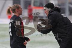 2. Bundesliga Frauen - Saison 2024/25 - FC Ingolstadt 04 Frauen - SV Meppen - Cheftrainer Benjamin Stolte (FCI Frauen) - Kerstin Bogenschütz (Nr.6 - FCI Frauen) - Foto: Meyer Jürgen