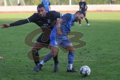 Bezirksliga - Saison 2024/25- FC Fatih Ingolstadt - SVN München - David Meier (Nr.14 - FC Fatih) - Cenk Imsak blau München - Foto: Meyer Jürgen