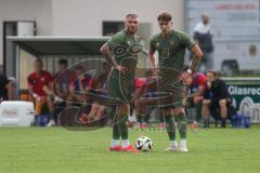 Toto - Pokal - Saison 2024/25 - TSV Lohr - FC Ingolstadt 04 - Maximilian Dittgen (Nr.10 - FCI) - Tim Heike (Nr.9 - FCI) - Foto: Meyer Jürgen