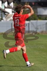 Bayernliga Nord - Saison 2023/2024 - FC Ingolstadt 04 - FC Coburg - Deer 1:0 Führungstreffer durch Leon Nuhanovic rot FCI - jubel - Foto: Meyer Jürgen