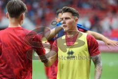 3. Liga; FC Ingolstadt 04 - SSV Jahn Regensburg; #vor dem Spiel Frederik Christensen (11, FCI) Jonas Scholz (15, FCI)