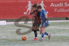 2. Bundesliga Frauen - Saison 2024/25 - FC Ingolstadt 04 Frauen - SV Meppen - Ivana Slipcevic (Nr.8 - FCI Frauen) - Mauly Lea blau Meppen - Foto: Meyer Jürgen