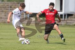 A-Junioren - DFB Pokal  - Saison 2024/25 - A-Junioren - FC Ingolstadt 04 - Hannover 96 - Keller Tom weiss FCI - Moser Ammon rot Hannover - Foto: Meyer Jürgen